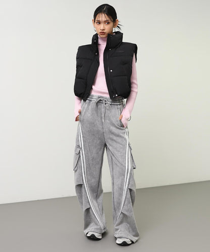 ウォッシュ加工 ライン スウェット カーゴパンツ 152-5807