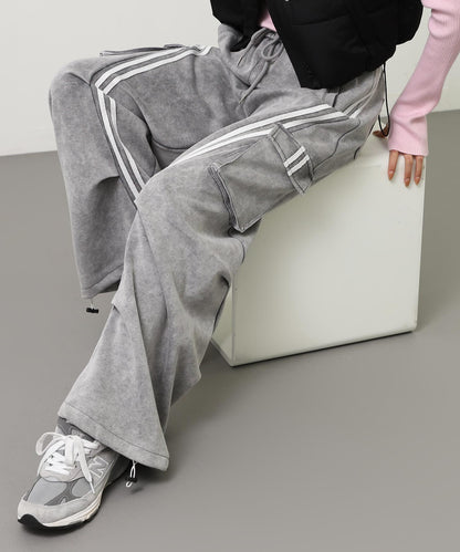 ウォッシュ加工 ライン スウェット カーゴパンツ 152-5807