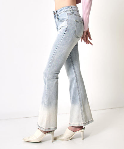 ストレッチ フレア デニム パンツ 152-5829