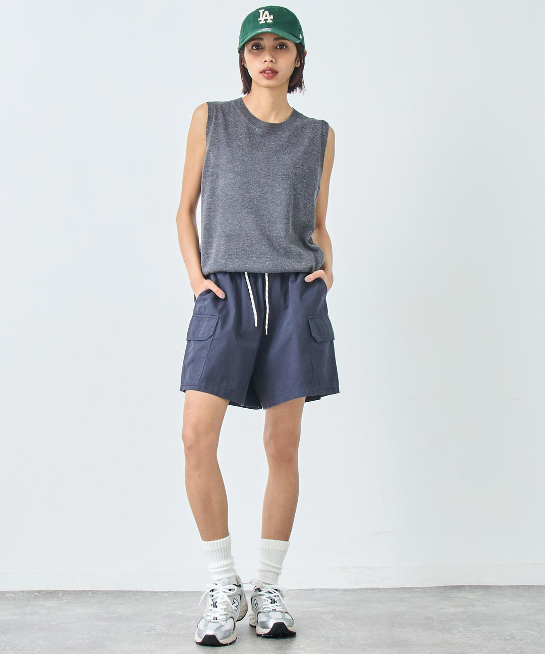 コットン カーゴ ショートパンツ 152-5832