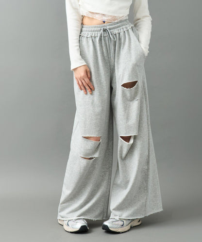 ダメージ スウェット ロング パンツ 152-5917