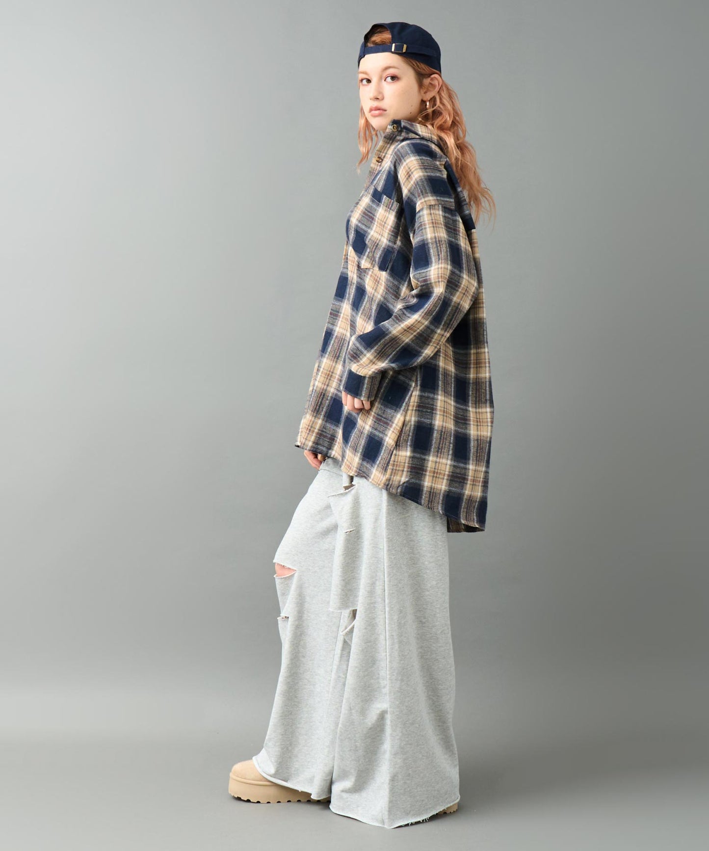 ダメージ スウェット ロング パンツ 152-5917