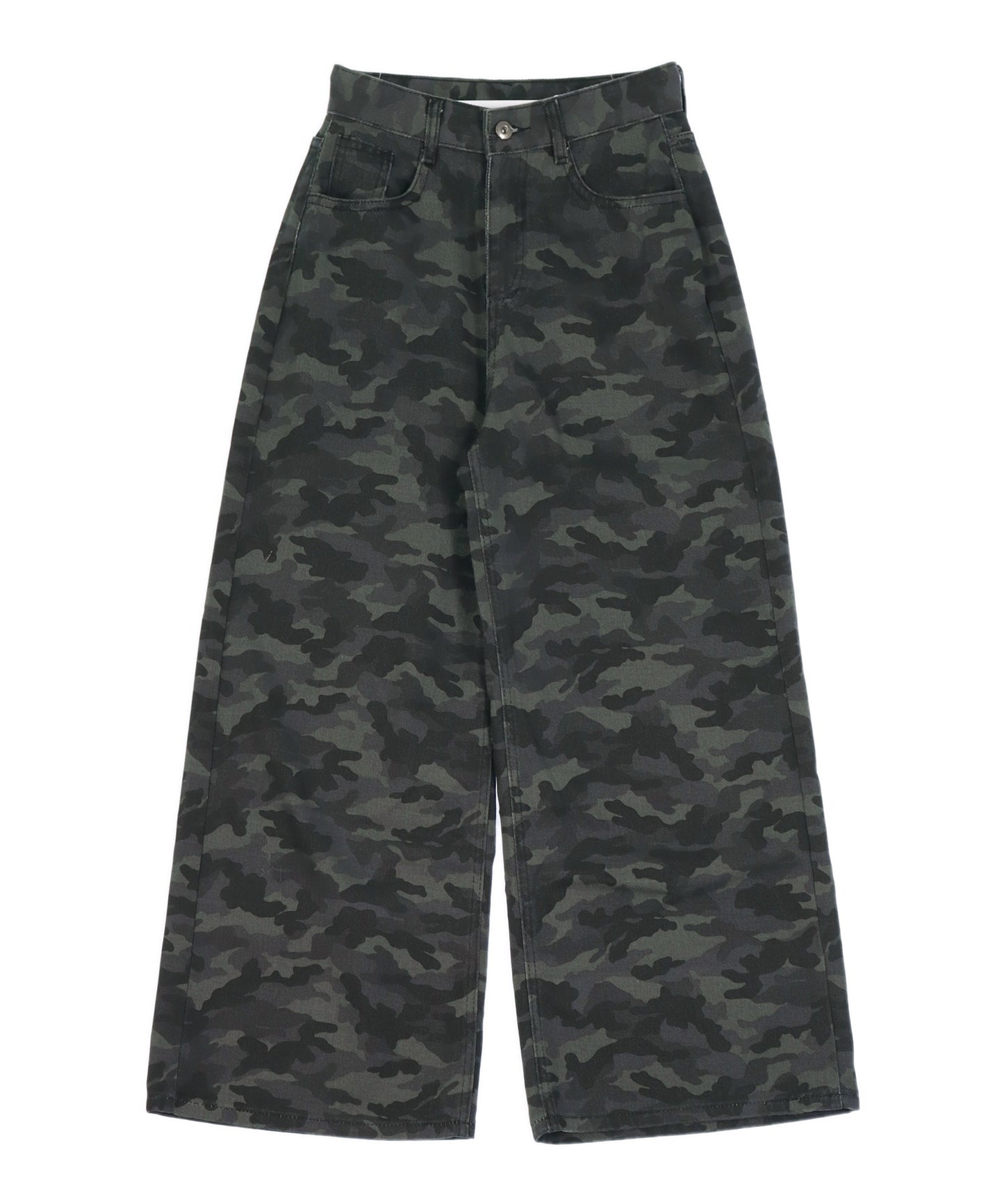 カモフラージュ ワイド レッグ デニム パンツ 152-5927