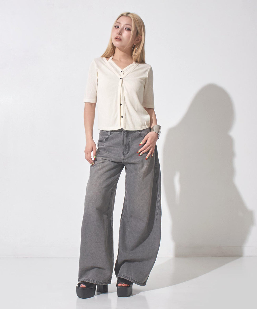 バレルレッグ デニムパンツ 792-9545