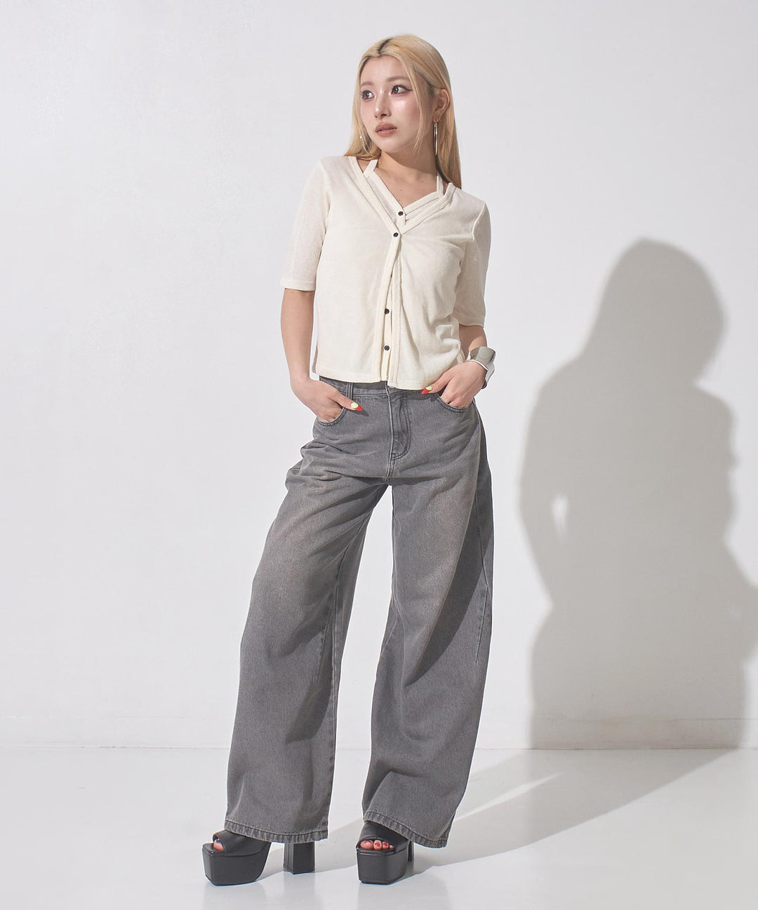 バレルレッグ デニムパンツ 792-9545