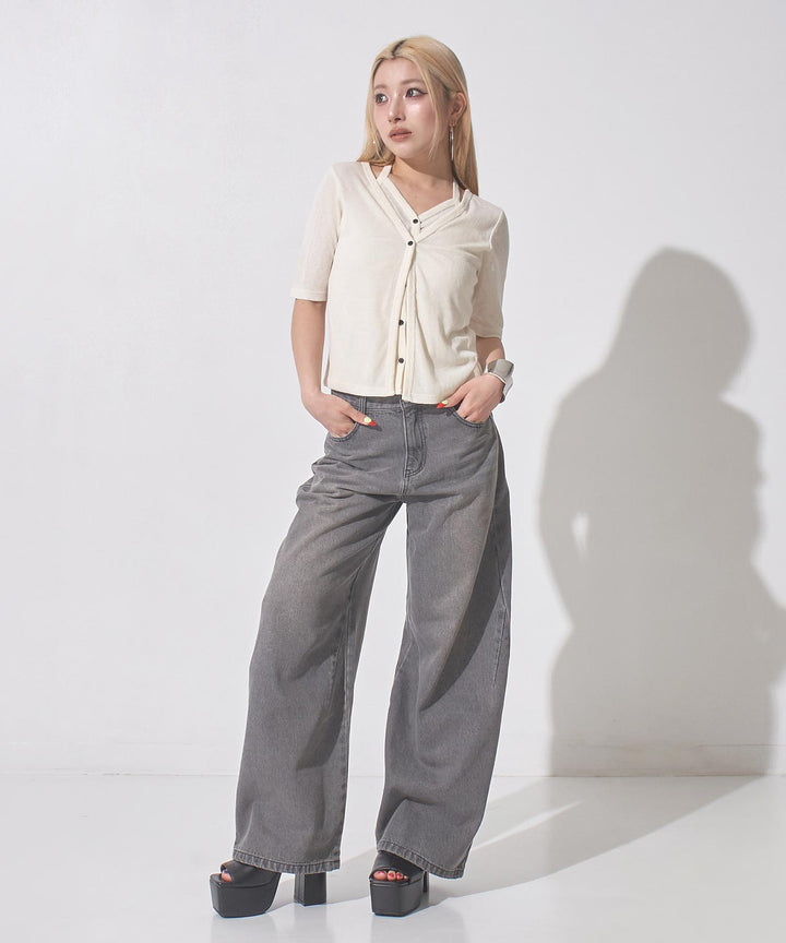 バレルレッグ デニムパンツ 792-9545