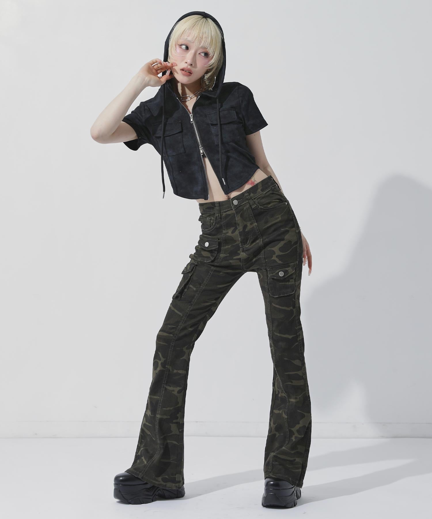 カモフラ フレアパンツ 152-6120 – ANAP オンラインショップ