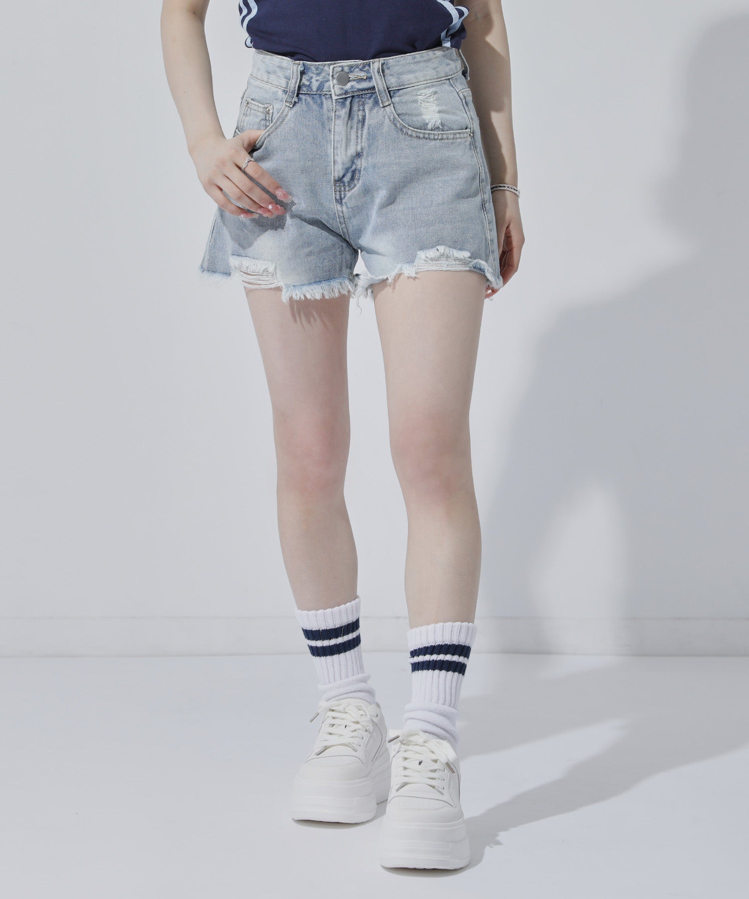 ダメージ デニムショートパンツ 152-6122 – ANAP オンラインショップ