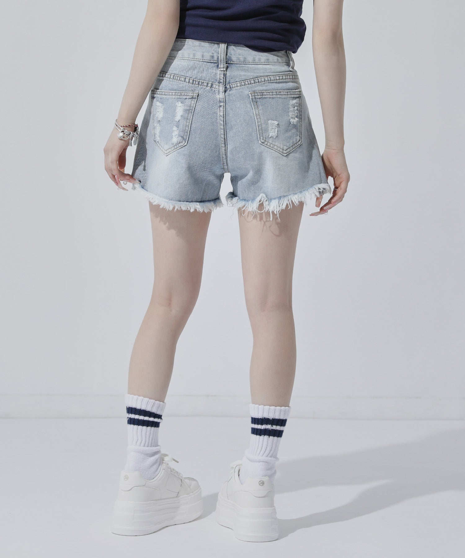 ダメージ デニムショートパンツ 152-6122 – ANAP オンラインショップ