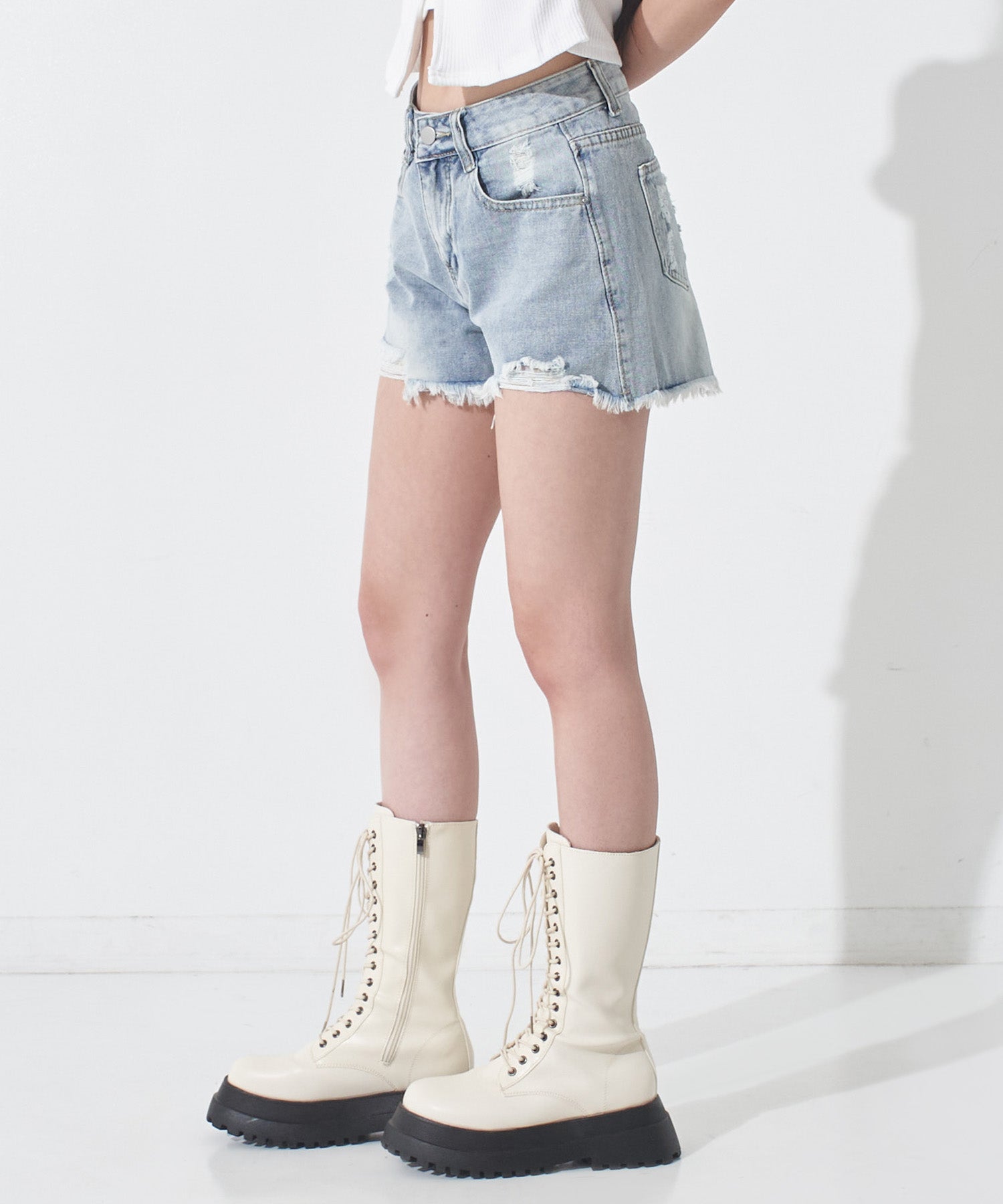 ダメージ デニムショートパンツ 152-6122 – ANAP オンラインショップ