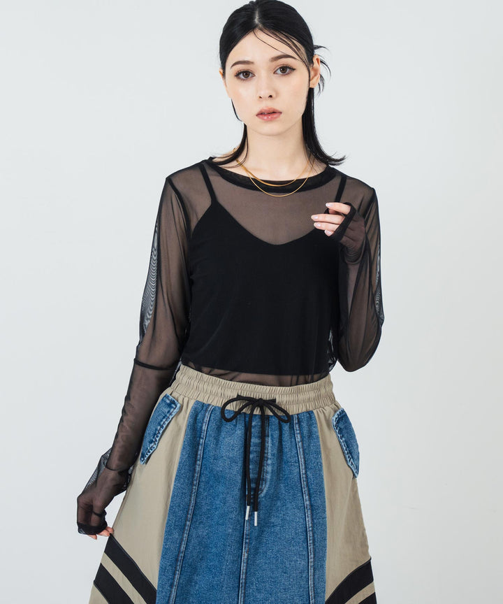 ビスチェ リブ カップ付 ブラトップ 153-5710