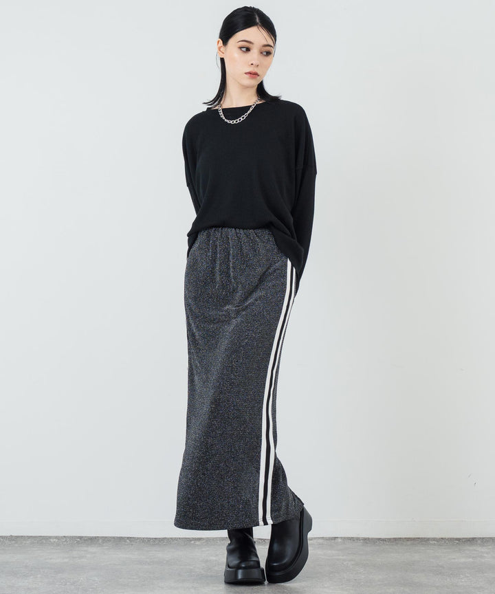 クルーネック ワッフル ロングスリーブ Tシャツ 長袖 153-5720
