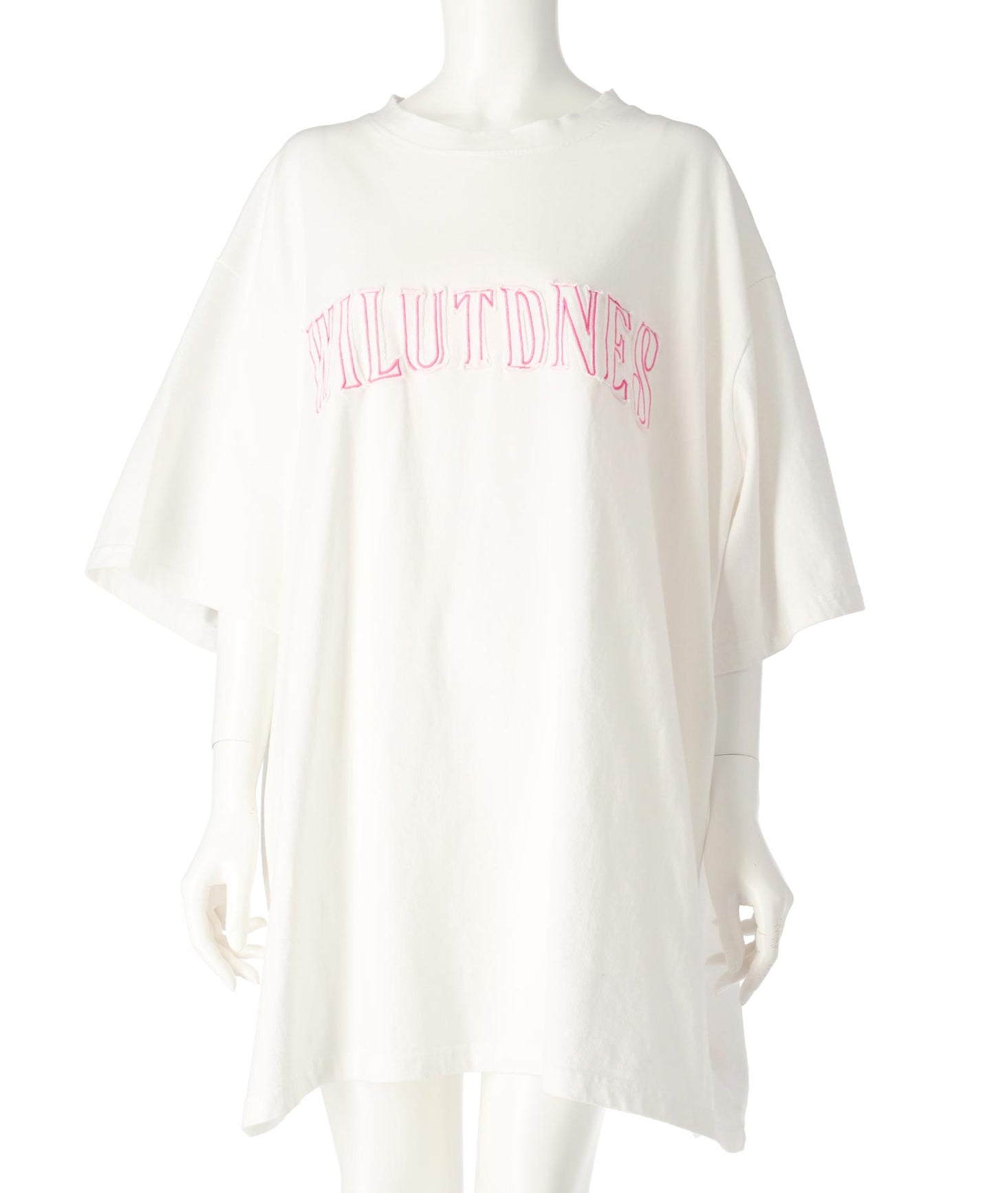 リメイク風 ステッチ ロゴ ビッグシルエット Tシャツ 153-5742