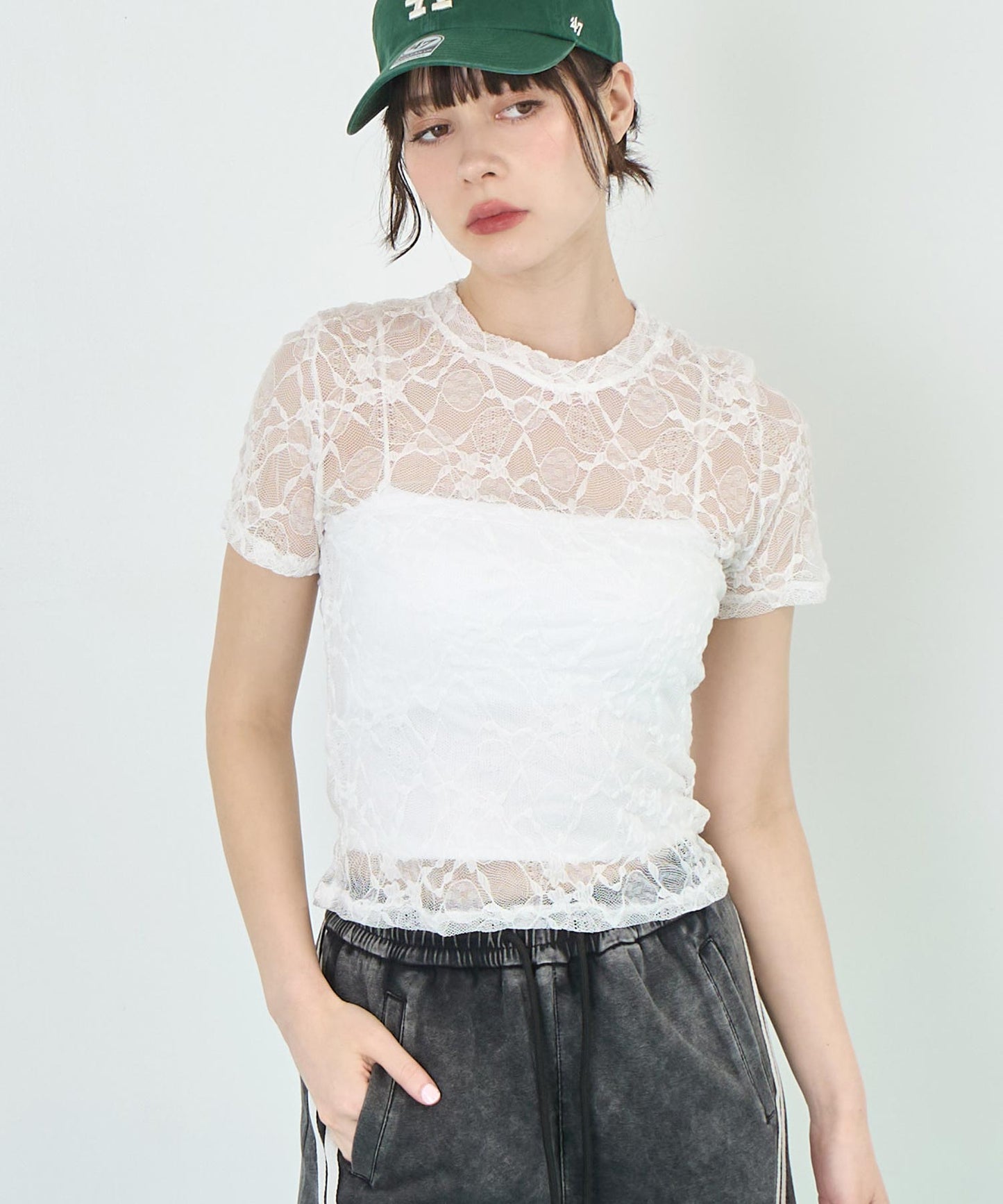 レース Tシャツ 半袖 153-5747