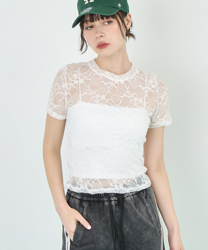レース Tシャツ 半袖 153-5747
