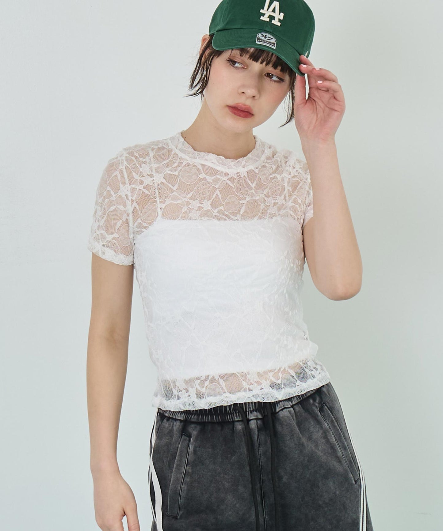 レース Tシャツ 半袖 153-5747