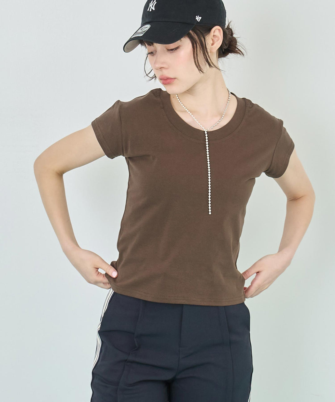 シンプル ノーマル Tシャツ 153-5752