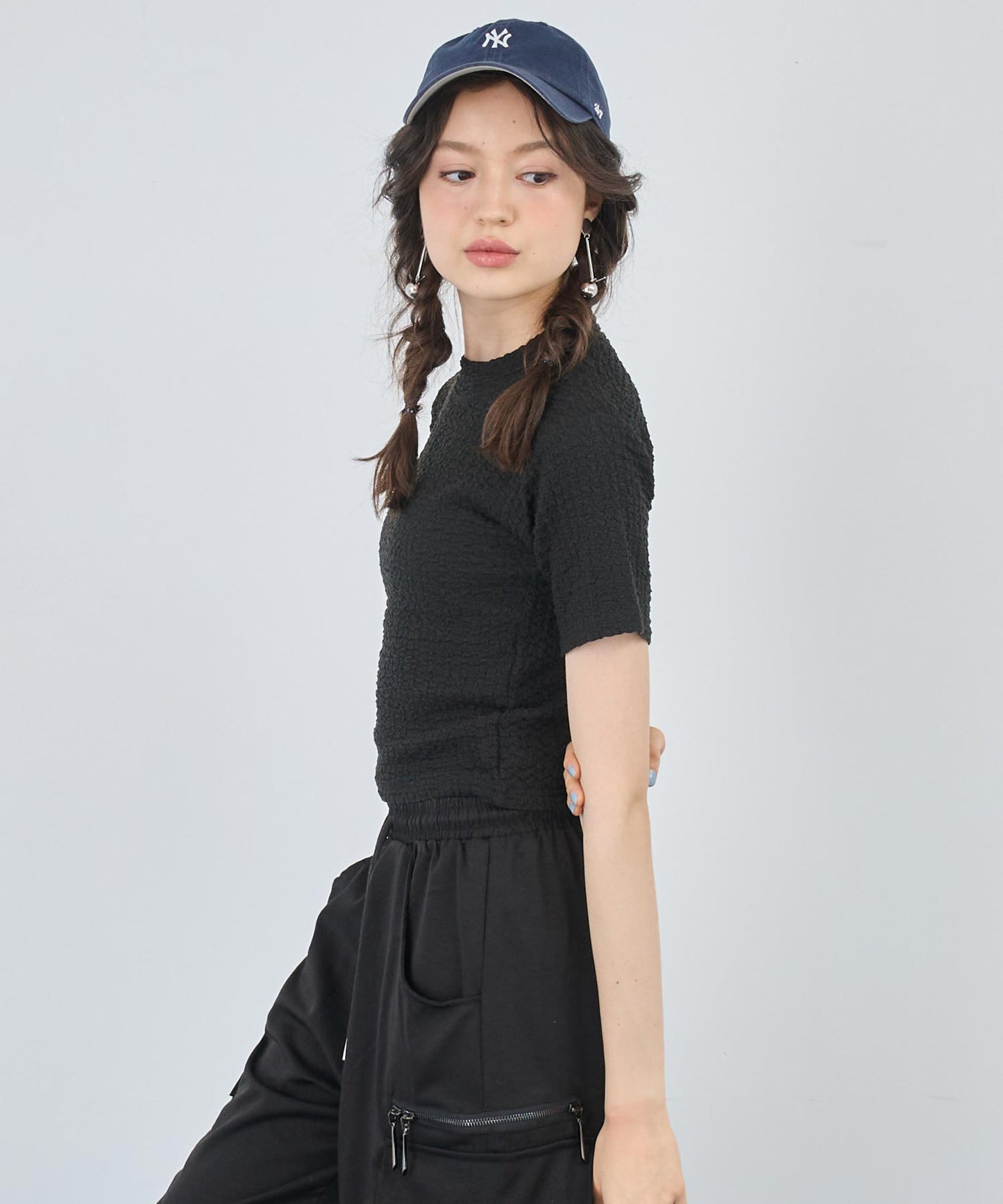 ポコポコ クロップド Tシャツ 153-5753