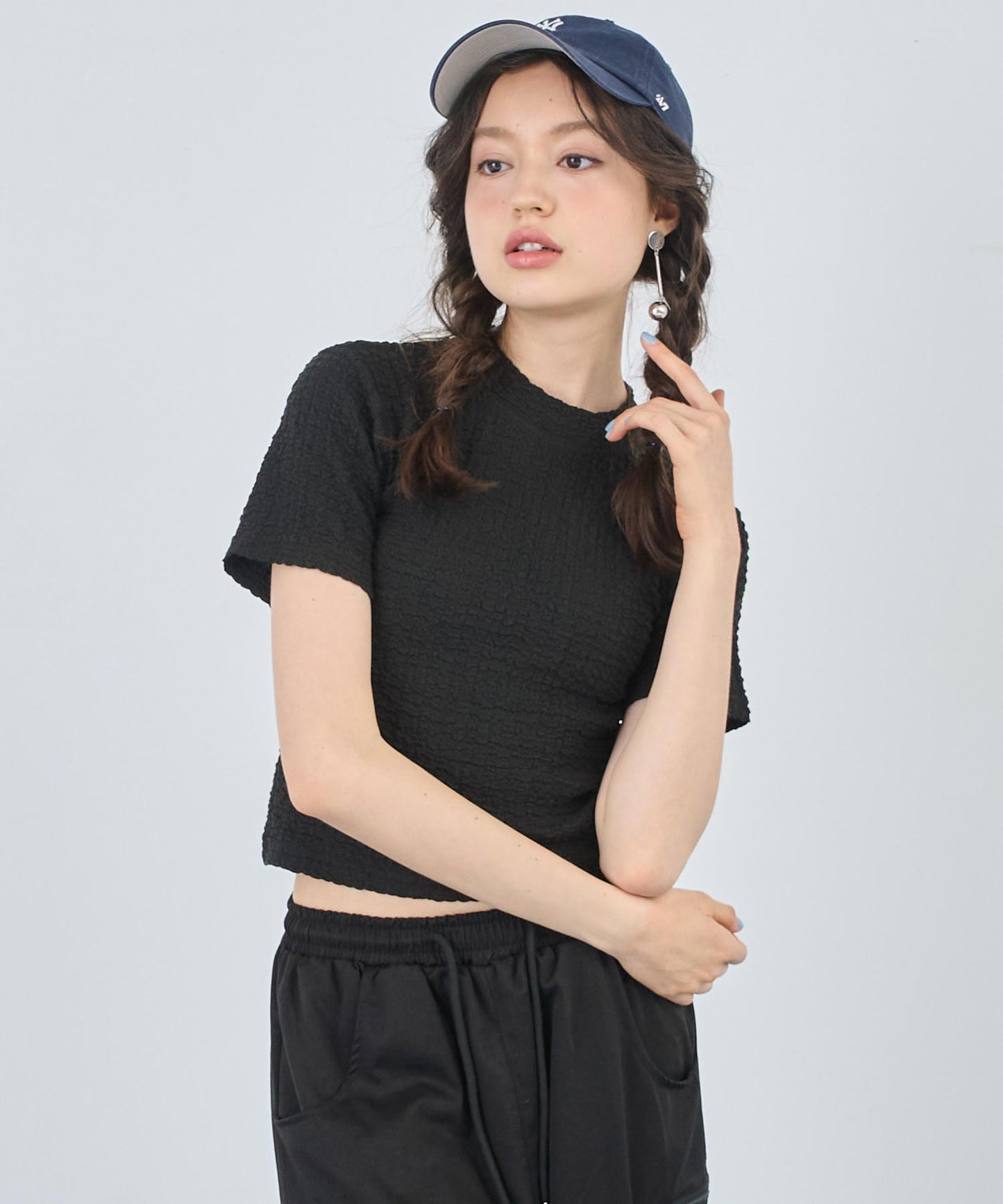 ポコポコ クロップド Tシャツ 153-5753