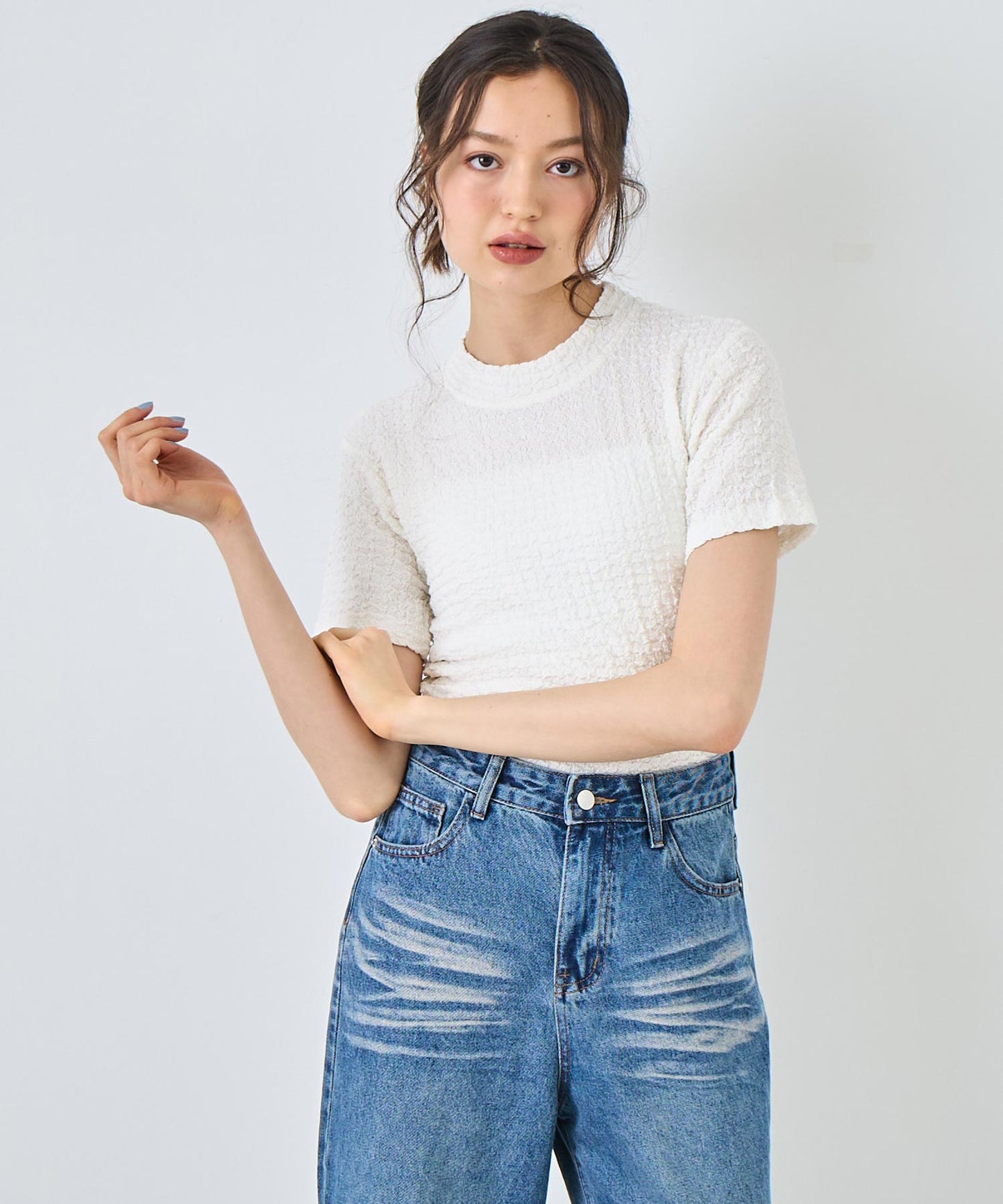 ポコポコ クロップド Tシャツ 153-5753