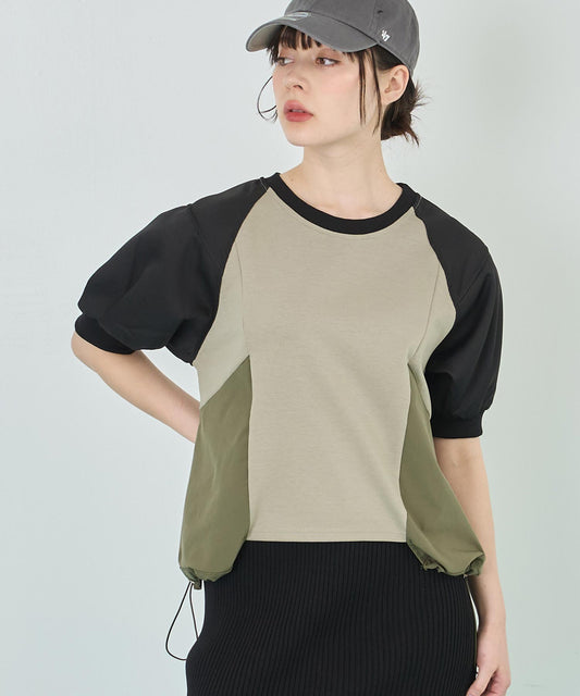 切り替え ドロスト Tシャツ トップス 153-5757