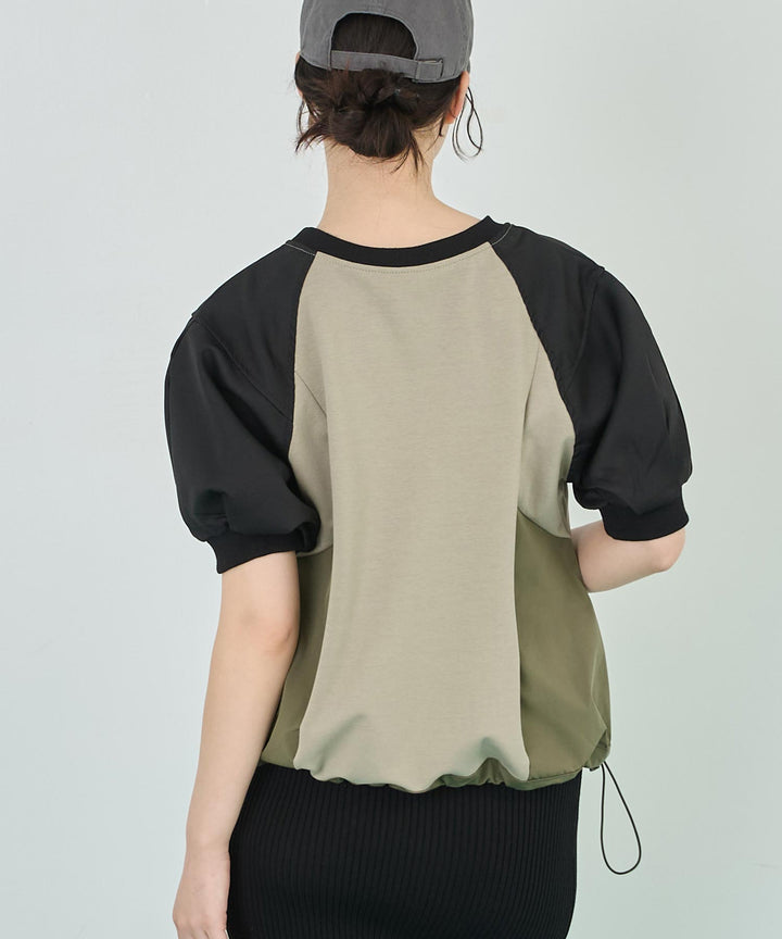 切り替え ドロスト Tシャツ トップス 153-5757