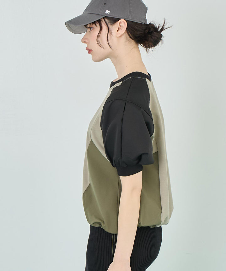 切り替え ドロスト Tシャツ トップス 153-5757