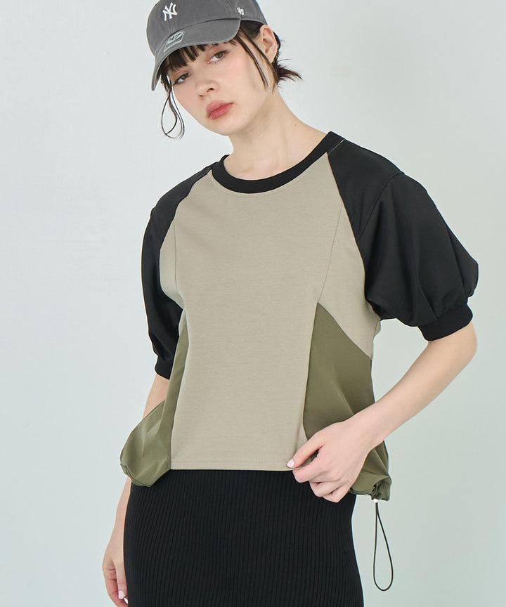 切り替え ドロスト Tシャツ トップス 153-5757