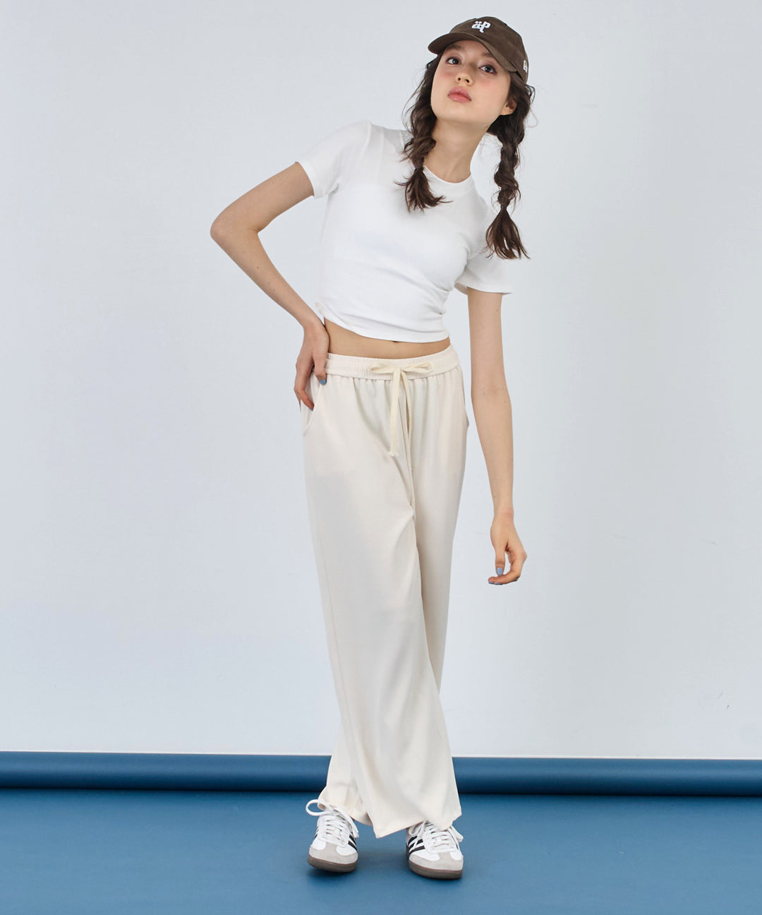 バック ギャザー Tシャツ トップス 153-5781