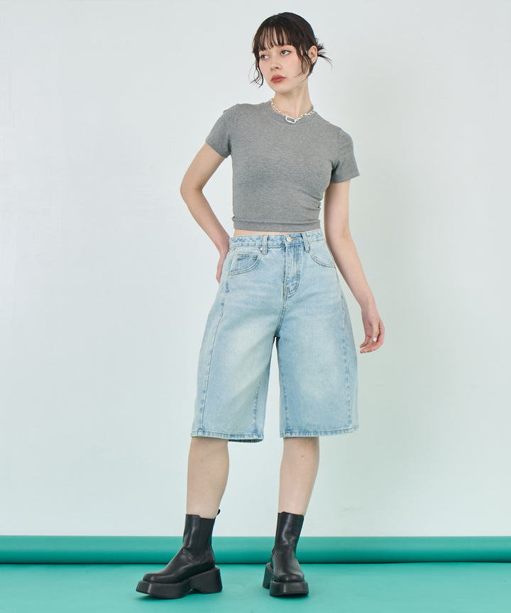 バック ギャザー Tシャツ トップス 153-5781