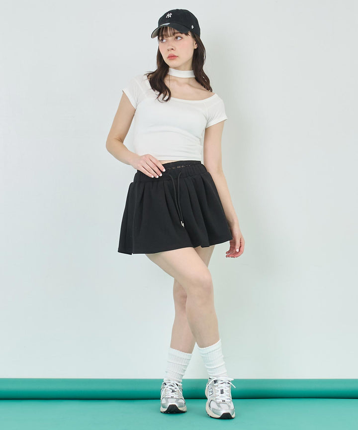 チョーカー風 デザイン Tシャツ 153-5782