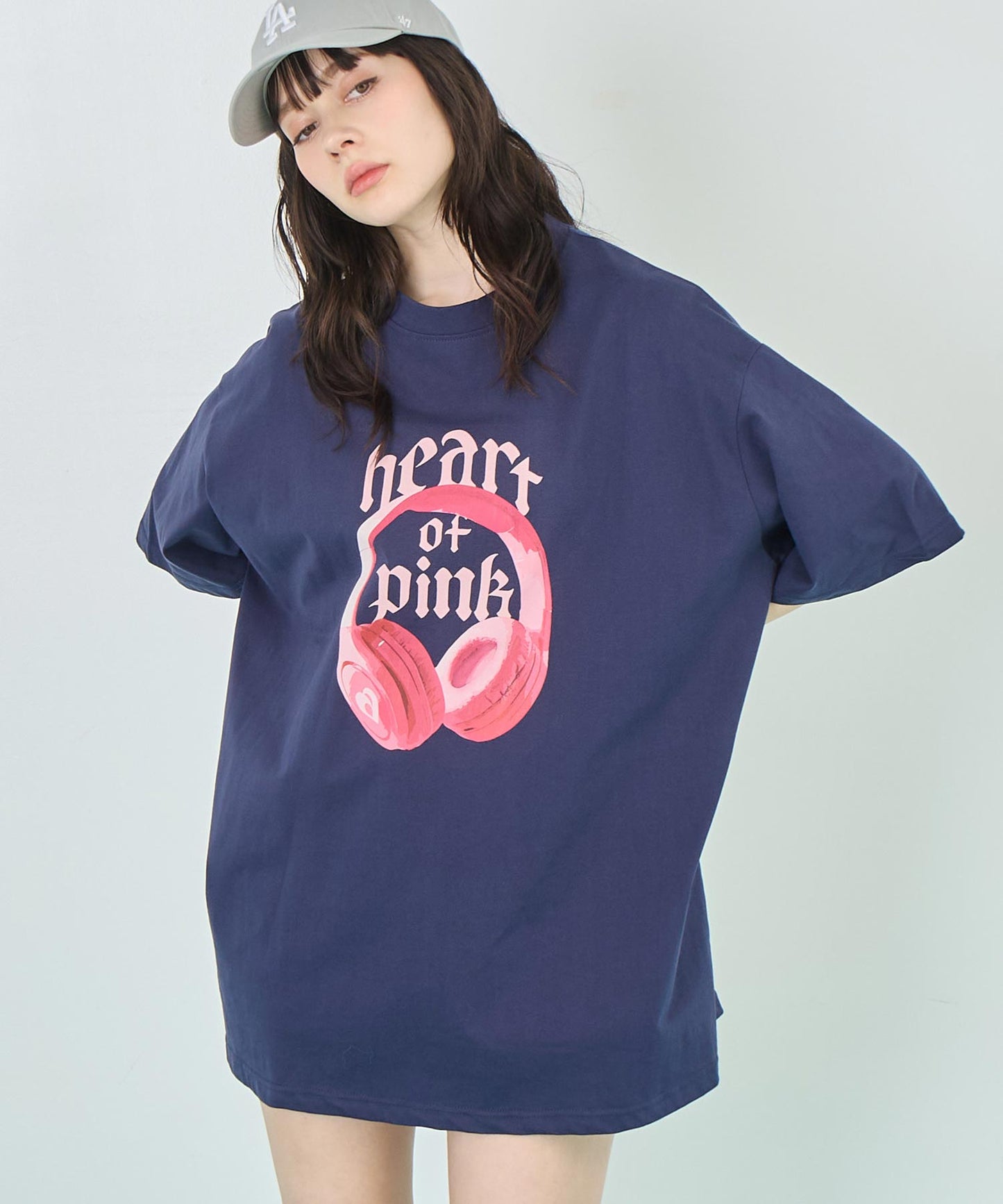 イヤホンプリント ビッグ Tシャツ 153-5787