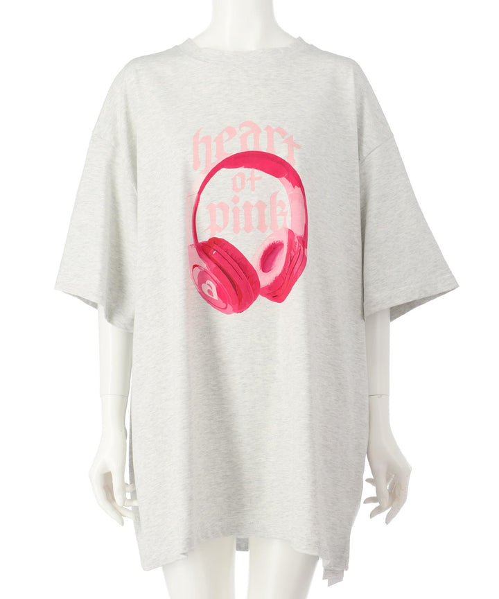 イヤホンプリント ビッグ Tシャツ 153-5787
