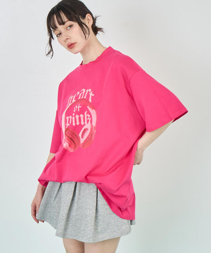 イヤホンプリント ビッグ Tシャツ 153-5787