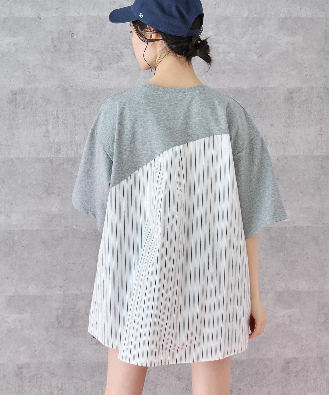 シャツ ドッキング デザイン Tシャツ 153-5788