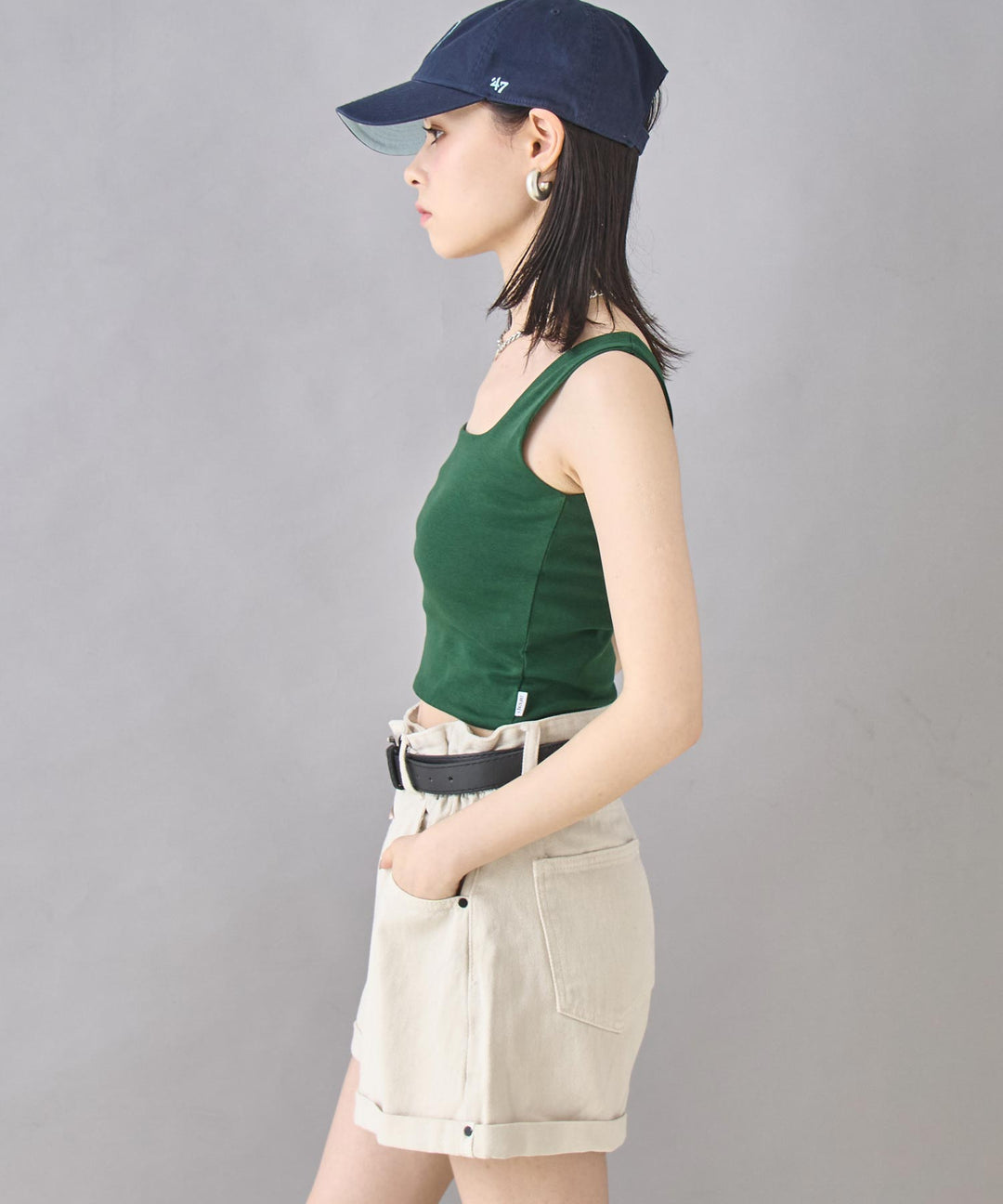 クロップド タンクトップ 153-5793