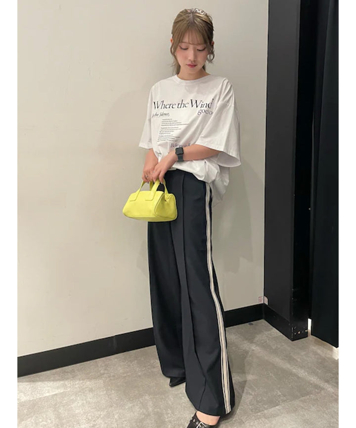 メッセージ ロゴ ビッグ Tシャツ 153-5798