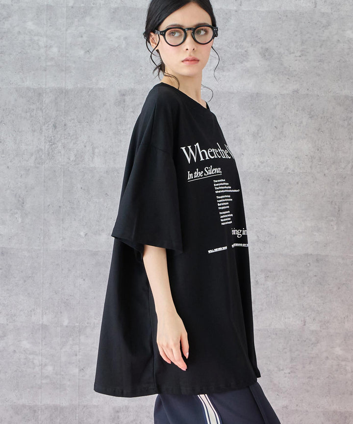 メッセージ ロゴ ビッグ Tシャツ 153-5798