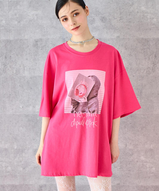 heartofpink フォト プリント ビッグ Tシャツ 153-5799
