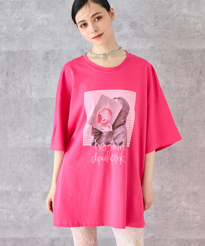 heartofpink フォト プリント ビッグ Tシャツ 153-5799