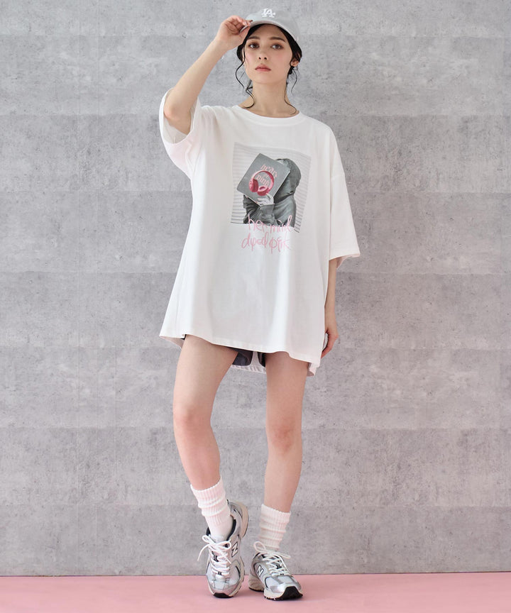 heartofpink フォト プリント ビッグ Tシャツ 153-5799