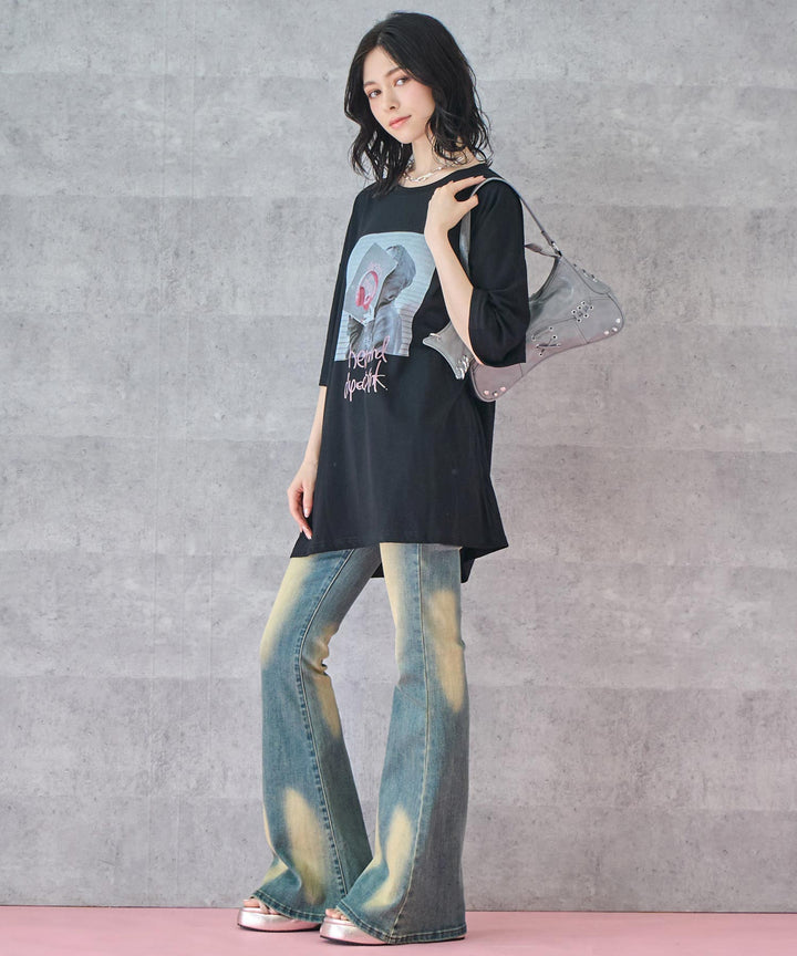 heartofpink フォト プリント ビッグ Tシャツ 153-5799