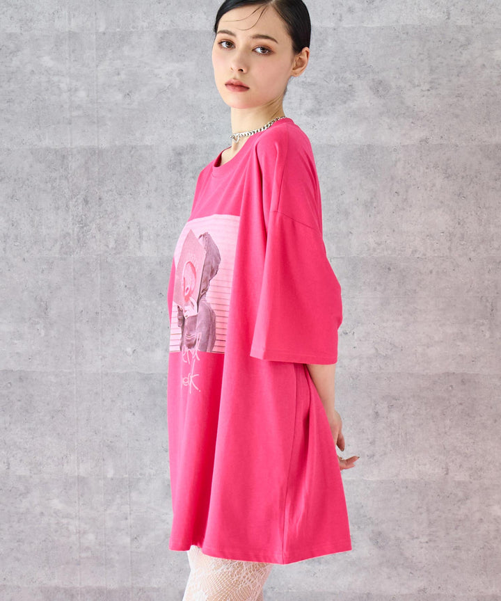 heartofpink フォト プリント ビッグ Tシャツ 153-5799