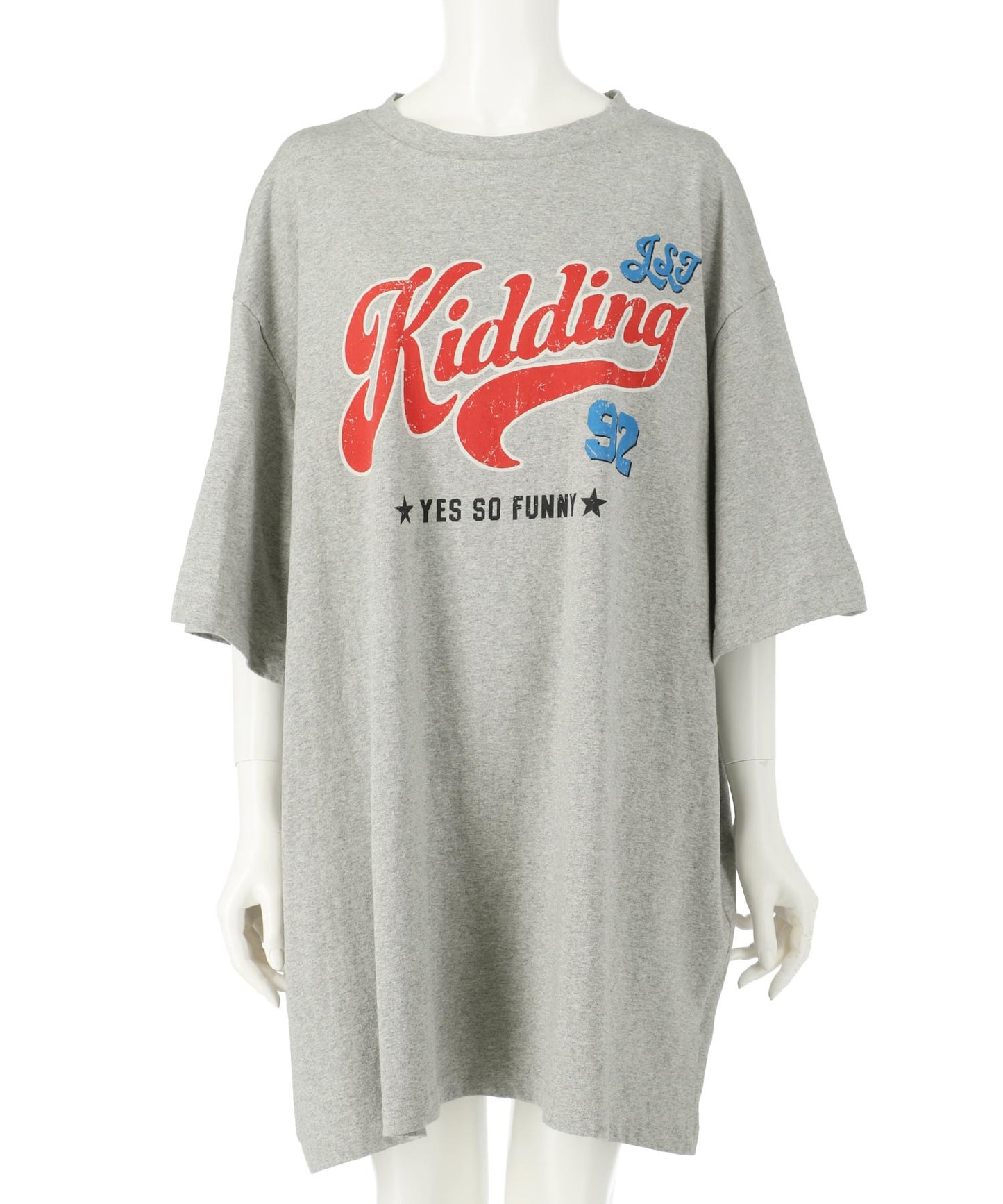 レトロ POP ロゴ プリント ビッグ Tシャツ 153-5800