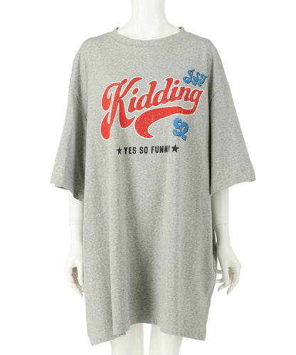レトロ POP ロゴ プリント ビッグ Tシャツ 153-5800