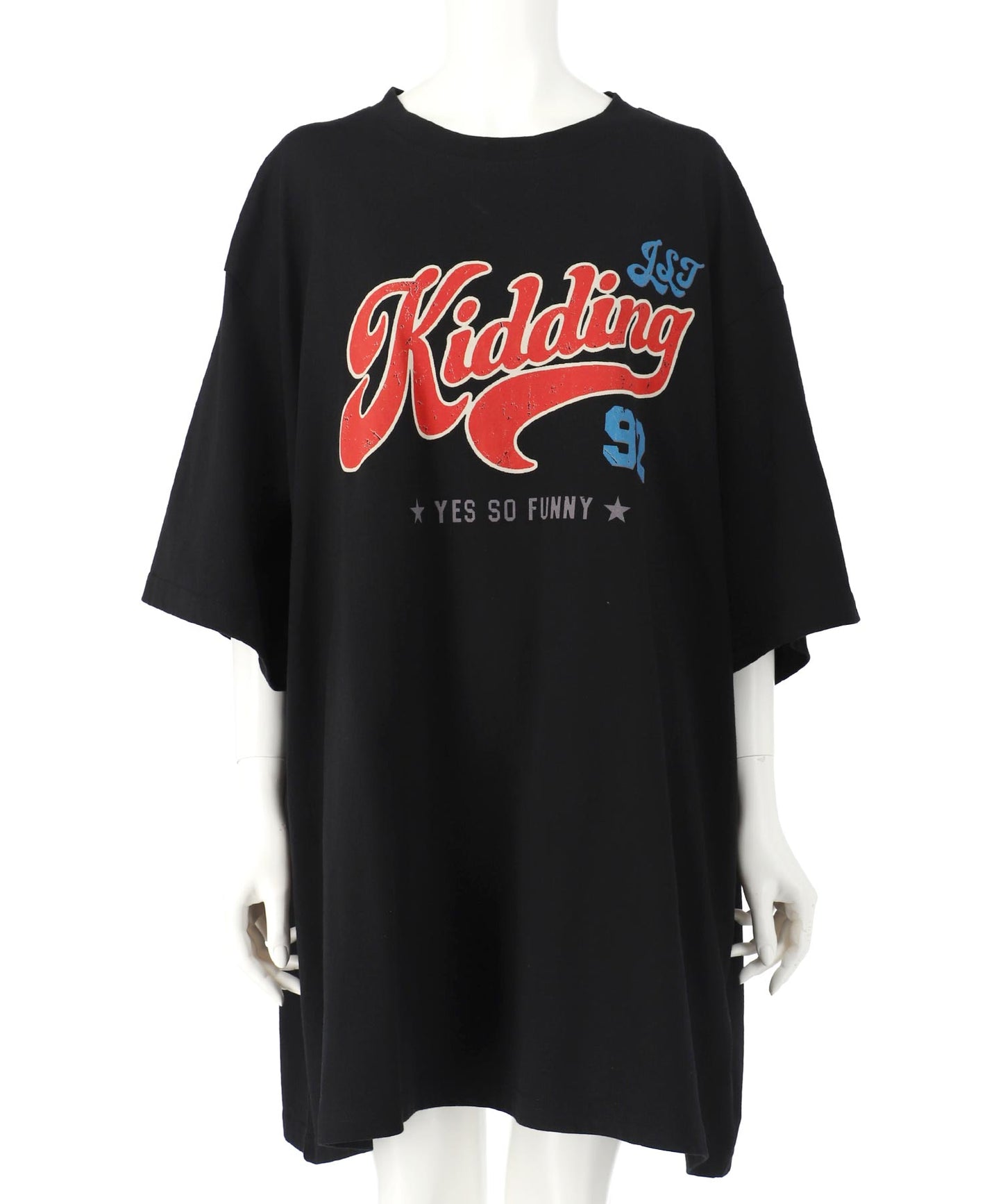 レトロ POP ロゴ プリント ビッグ Tシャツ 153-5800