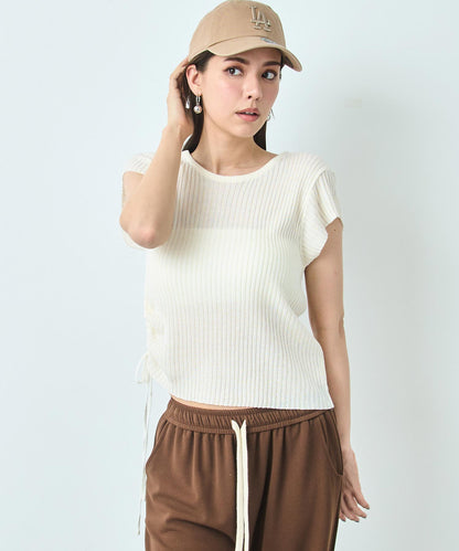 裾ドロスト ニット トップス 153-5825