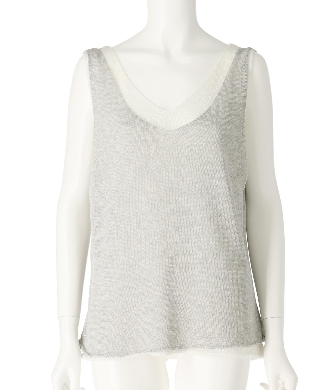 重ね着風 ニット タンクトップ 153-5828
