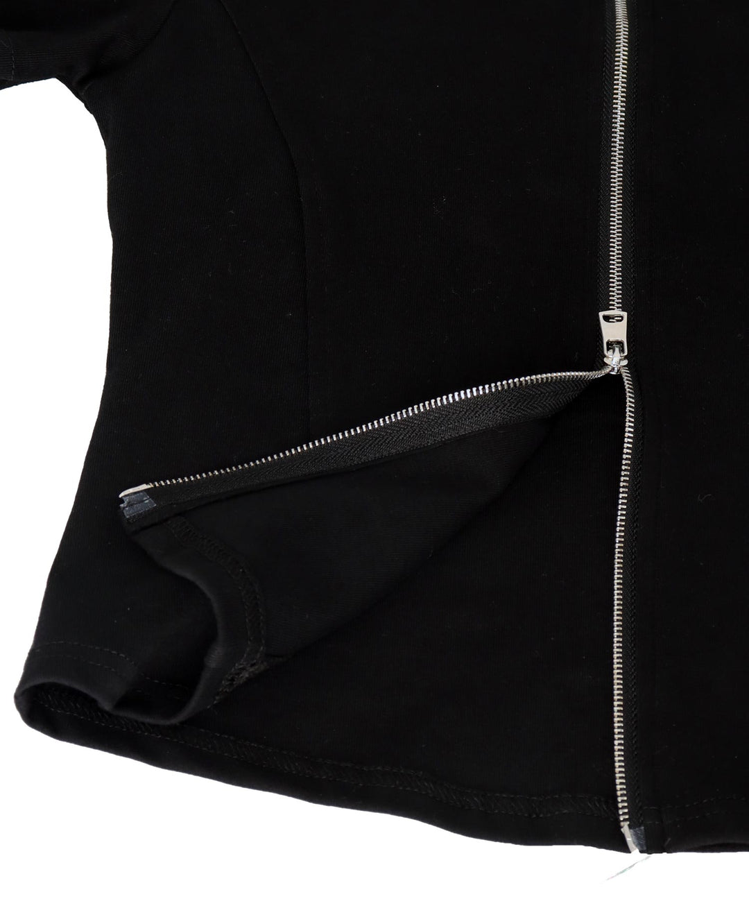 ハート ロゴ モックネック ダブルZIP 半袖 トップス 153-5870