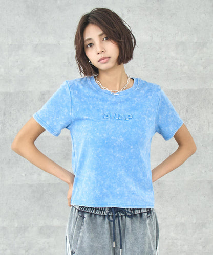 ANAP エンボス ロゴ 加工 Ｔシャツ 153-5873